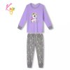 KUGO Dívčí dlouhé pyžamo s jednorožcem, fialové