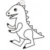 Závěsná sklíčka k vybarvení barvami na sklo - TYRANNOSAURUS č.53