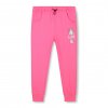 KUGO Dívčí tepláky s jednorožcem, růžové