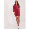 pol pl Hurtownia online Bordowa mini sukienka z troczkami 405761 4