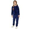 Dívčí tepláky Velur - navy - velikost 164