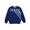 Chlapecká mikina Creative - navy - velikost 152