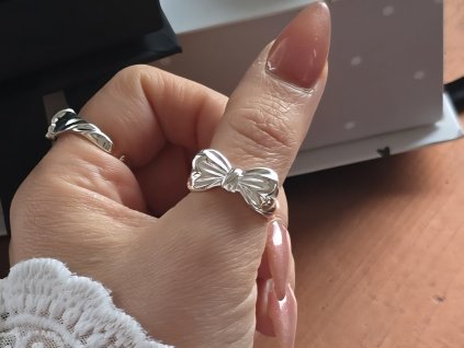 Prstýnek s mašličkou 🎀Sterling Silver