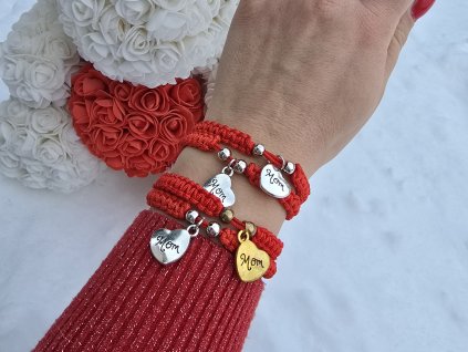 Kabbalah náramek Mom Zlaté srdce