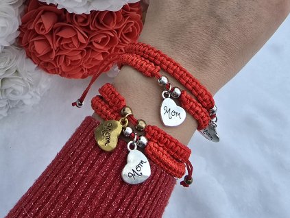 Kabbalah náramek Stříbrné srdce