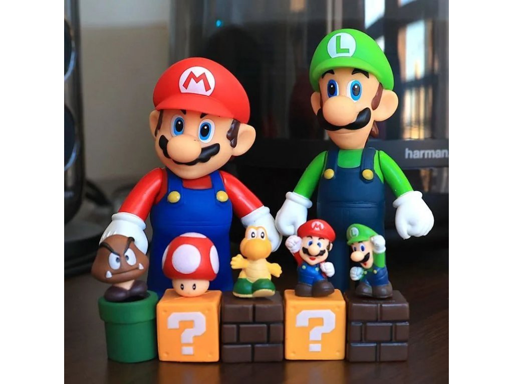 Figurky ze hry Super Mario Bros, 23cm