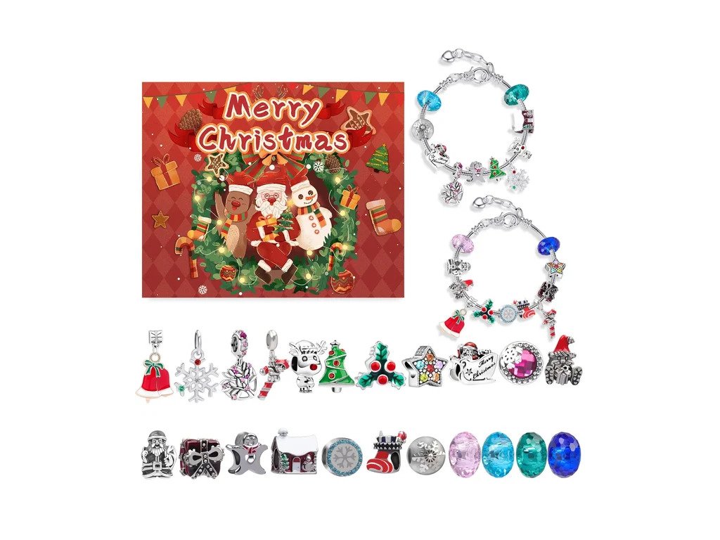 Adventní kalendář pro malé parádnice krásné náramky ve stylu "Pandora
