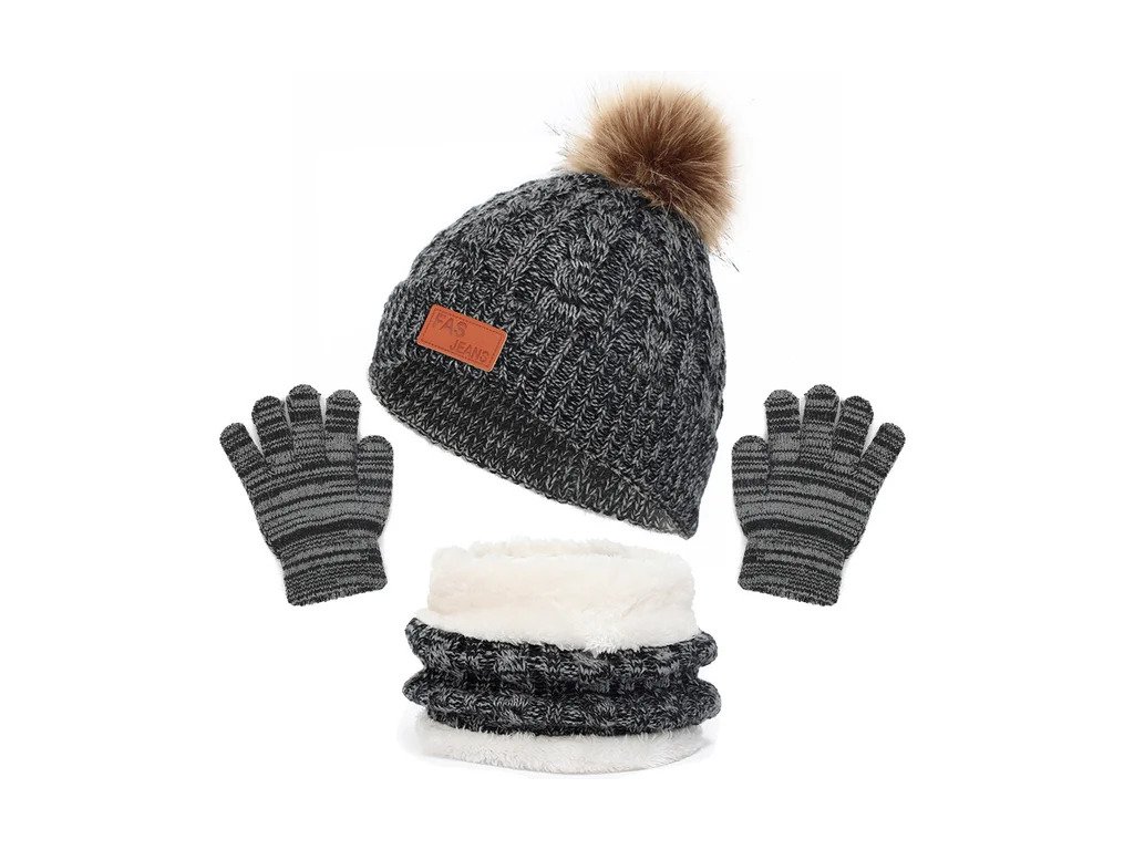 3Pcs Winter Baby Hat Scarf Gloves Set Solid Color Toddler Bonnet Cute Pompom Knitted Hats Outdoor.jpg 640x640.jpg (18)
