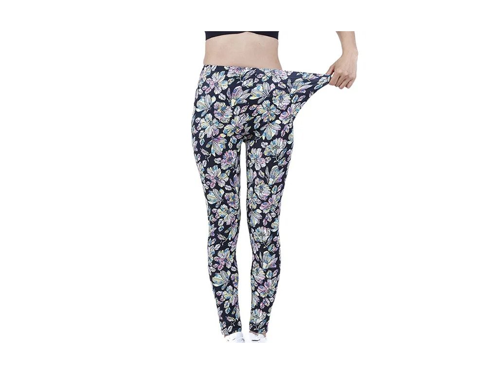 CUHAKCI Fashion Women Leggings Beautiful Leaf Floral Printing High