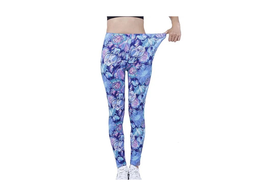 CUHAKCI Fashion Women Leggings Beautiful Leaf Floral Printing High