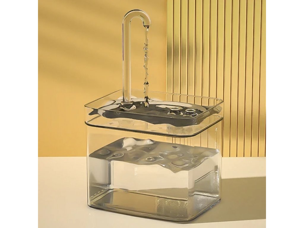 Cat Water Fountain Auto Filter Transparent Cat Drinker USB Electric Mute Recirculate Filtering Drinker for Cats.jpg