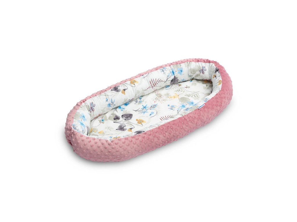 149212 288354 hnizdo pro miminko minky retro ruze listecky pudrove ruzova