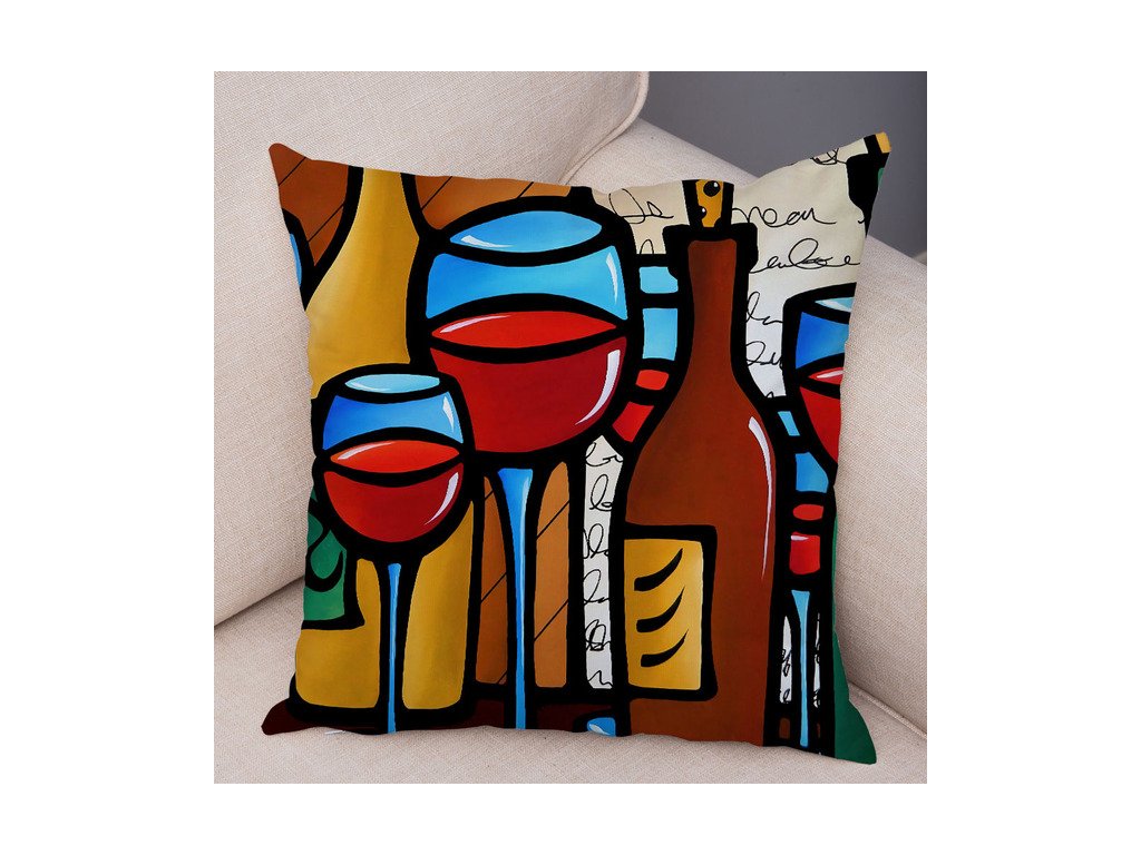 45x45cm Abstract Painting Nordic Style Colorful Cartoon Girlcushion for Sofa Home Cover Decoration Pillowcase.jpg 640x640 (12)