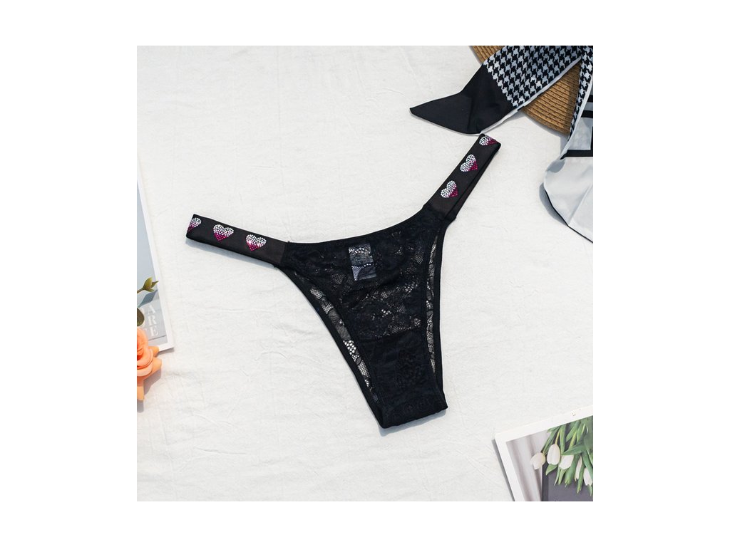 Black Lingerie Sexy Women Underwear Rhinestone Lace Pantie G String Transparent T Back for Female Low.jpg 640x640 (5)