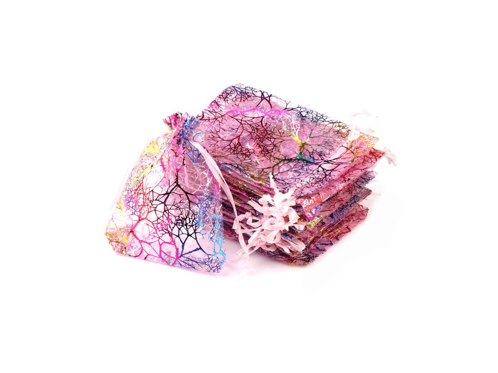 25pcs lot 50pcs lot Gift Bag Jewelry Packaging Organza Drawstring Bag Multi size Colorful Trees Printing.jpg 640x640 (4)