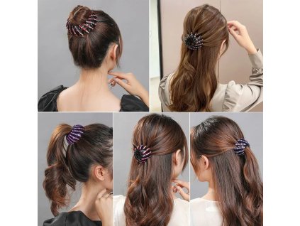 New Women Rhinestone Fashion Hair Claw Girl High Ponytail Clip Fixed Buckle Claw Clip Advanced Sense.jpg (2)