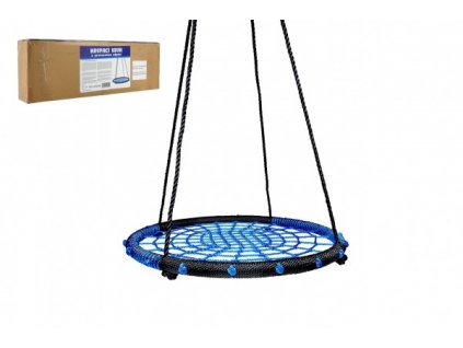 Houpací kruh modrý 100 cm provazová výplň v krabici 75x26x12cm