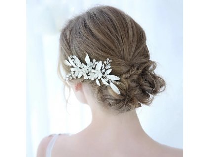 Trendy Handmade Tiara Wedding Hair Comb Leaf Flower Bridal Hairpins Pearl Rhinestone Head Jewelry Girls Wedding.jpg (2)