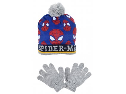 ČEPICE A RUKAVICE SPIDERMAN (Velikost 52)