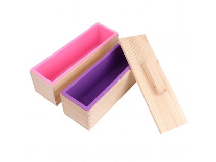 1200ml Rectangle Silicone Soap Mold Wooden Box With Cover DIY Handmade Form Soap Craft Mousse Cake.jpg