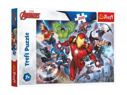 Puzzle Disney Avengers 200 dílků 48x34cm v krabici 33x23x4cm