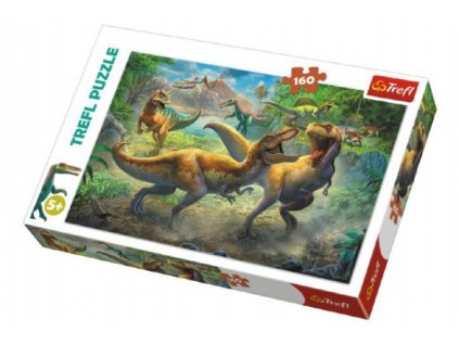 Puzzle Dinosauři/Tyranosaurus 41x27,5cm 160 dílků v krabici 29x19x4cm