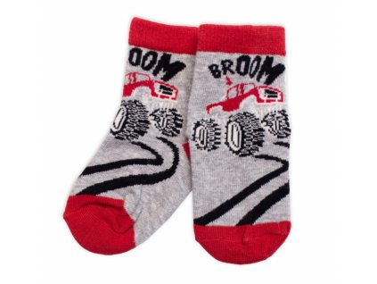 Dětské bavlněné ponožky Track - šedé