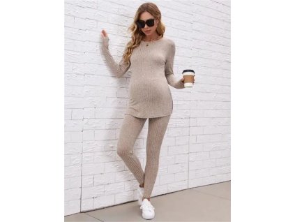 Maternity Split Hem Top Adjustable Elastic Waist Pants Two piece set Maternity Women s Maternity.jpg 640x640.jpg