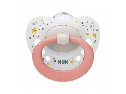 Šidítko NUK Signature 0-6m broskvovo bílá (Barva Dle obrázku, Velikost 0-6 m)