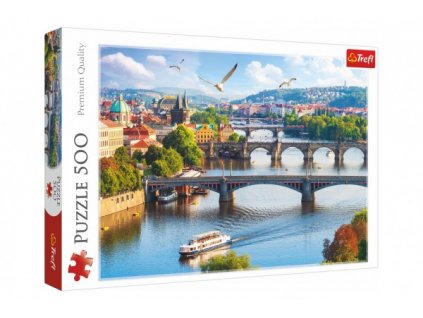 Puzzle Praha, Česká Republika 500 dílků 48x34cm v krabici 40x27x4,5cm