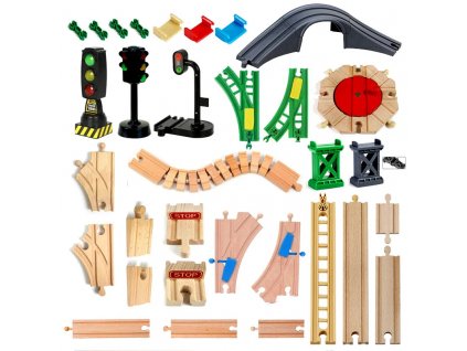 Wooden Track Railway Toys Beech Wooden Train Track Accessories Fit Biro All Brand Tracks Educational Toys.jpg