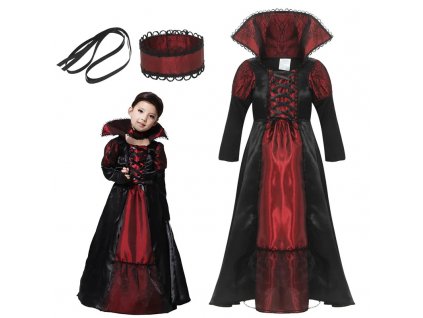 Girls Halloween Costume Vampire Dress Up Child Vampiress Role Play Cosplay Outfits.jpg