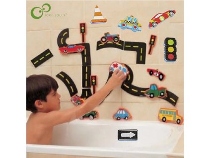 Rail Traffic Vehicle Bath Toys Soft EVA Kids Baby Bathroom Water Toys Early Educational Suction Up.jpg (1)