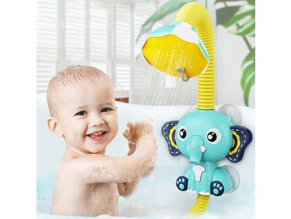 New Bath Toys Baby Water Game Elephant Model Faucet Shower Electric Water Spray Toy Swimming Bathroom.jpg
