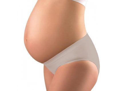 Těhotenské kalhotky - béžové, vel. S, BabyOno (Velikosti těh moda S (36))