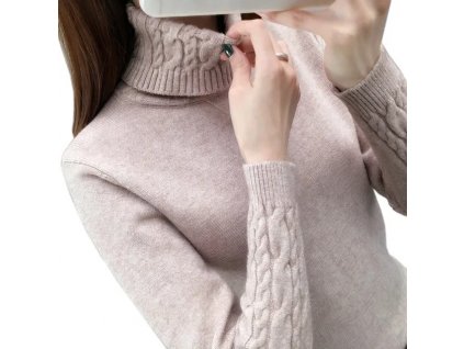Women Sweater Turtleneck Pullovers Autumn Winter Sweaters New 2023 Long Sleeves Thick Warm Female Sweater Khaki.jpg 640x640.jpg (6)