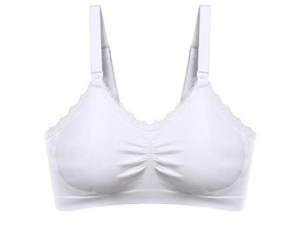 Kojící podprsenka s krajkou BabyOno, bílá, E70-75 cm (Velikosti těh moda koj. podprsenka E)
