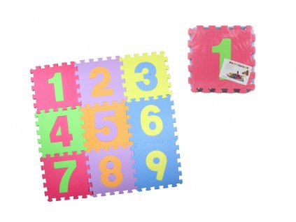 Pěnové puzzle 9 ks čísla