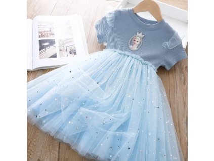 Summer Kids Clothes Pretty Korean Little Girls Dresses Frozen Elsa Anna Princess Party Costume Vestidos Bow.jpg 640x640.jpg (8)