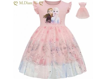 Summer Kids Clothes Pretty Korean Little Girls Dresses Frozen Elsa Anna Princess Party Costume Vestidos Bow.jpg 640x640.jpg (15)