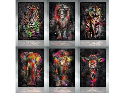 5D Diamond Art Animals DIY Diamond Painting Abstract Colorful Lion Rhinestones Mosaic Picture Cross Stitch Kit.jpg