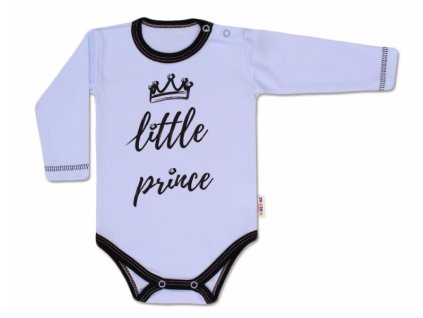 Body dlouhý rukáv, Little Prince - modré (Velikost koj oblečení 56 (1-2m))