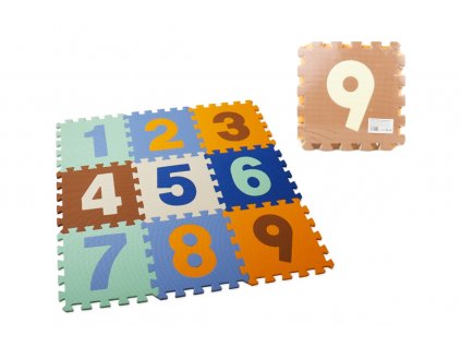 Pěnové puzzle 9 ks čísla