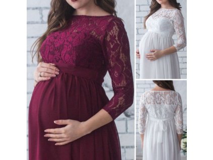 Pregnant Mother Dress New Maternity Photography Props Women Pregnancy Clothes Lace Dress For Pregnant Photo Shoot 0