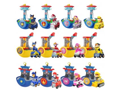 Genuine Paw Patrol Toy Set Headquarters Watchtower Marshall Skye Pull Back Car Children s Puzzle Building.jpg (1)