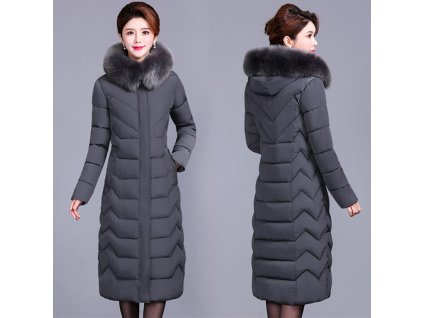 XL 6XL Female Coat Down Cotton Padded Clothes For Women Long Hooded Fur Collar Parkas Middle.jpg 640x640 (1)