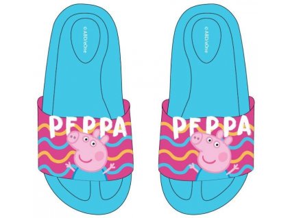 PANTOFLE PEPPA PIG (tyrkysové)