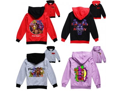 New Fnafs Children s Clothing Five Nights Freddys Clothes Zipper Jacket for Boys Hooded Cardigan Trendy.jpg