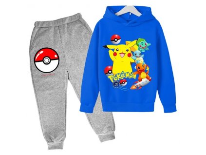 Boy Girl Pokemon Hoodie Suit Cotton Kids Hooded Sportswear Pikachu Set Pants Boys Clothes 2 pez.jpg 640x640.jpg (5)