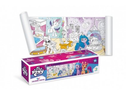 Plakát na vybarvení My Little Pony 70x16cm v krabičce 19x5x5cm